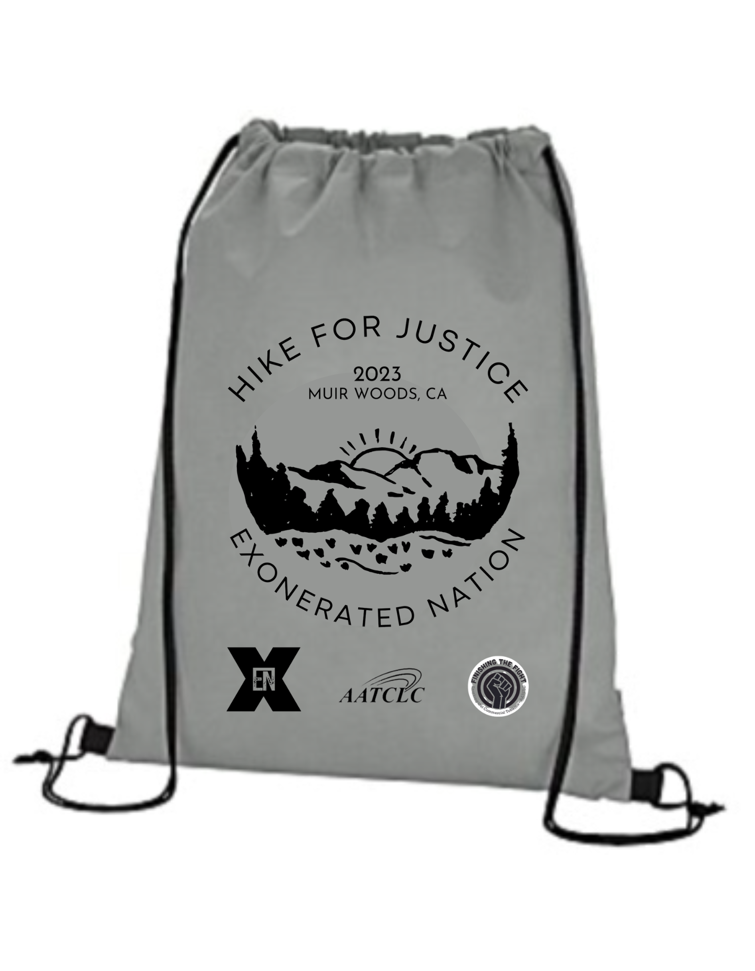 Commemorative 2023 Hike for Justice Drawstring Sportpack